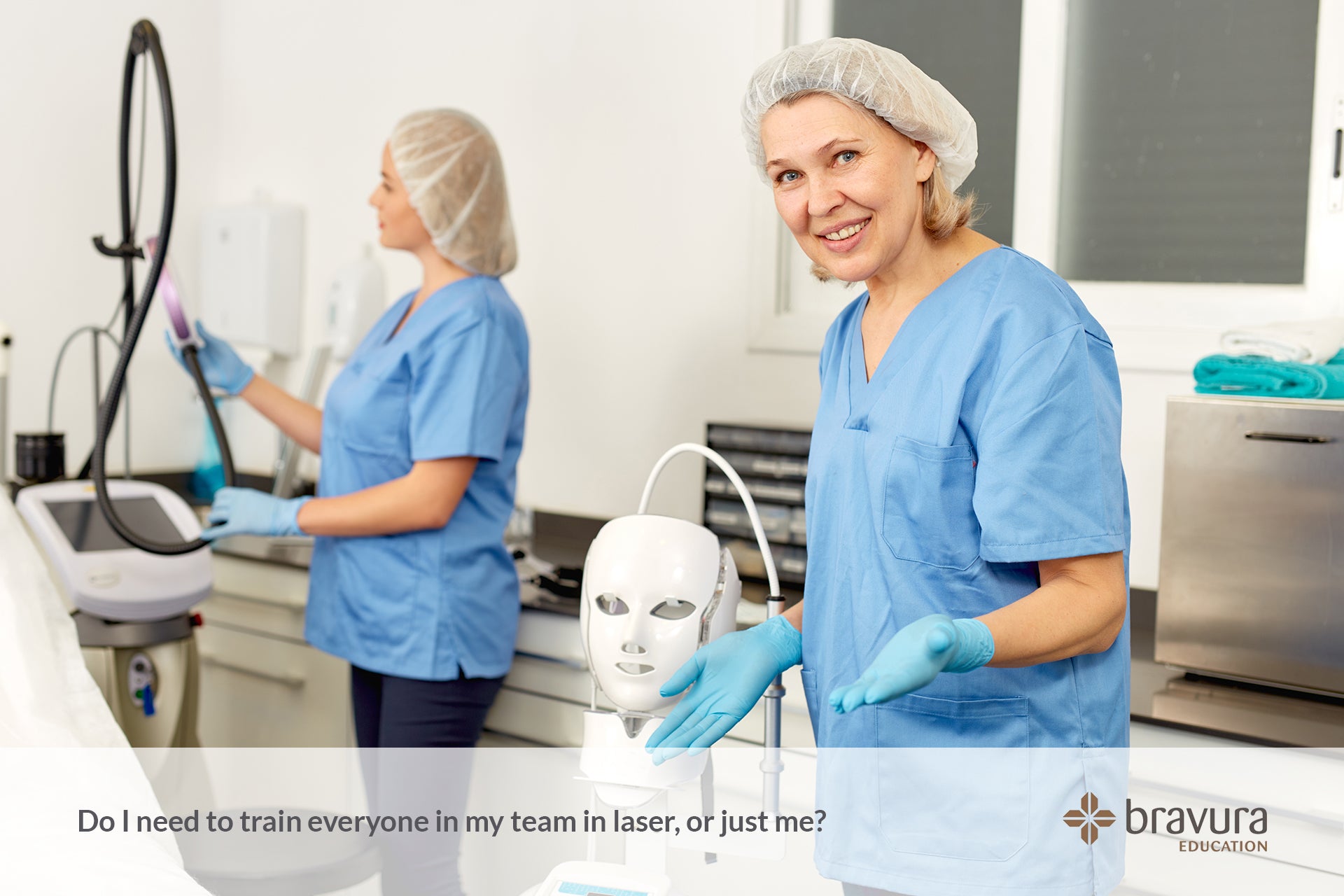 Train everyone in my team in laser