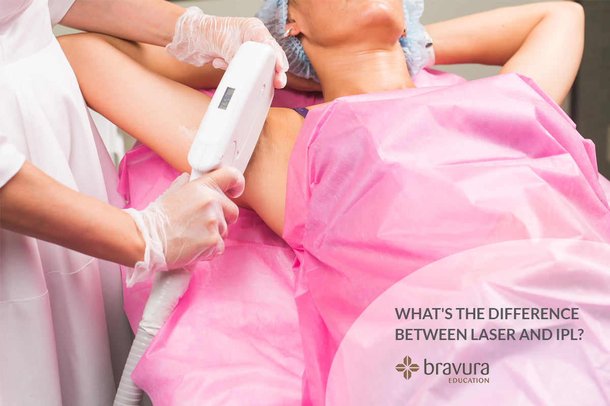 The difference between laser and IPL