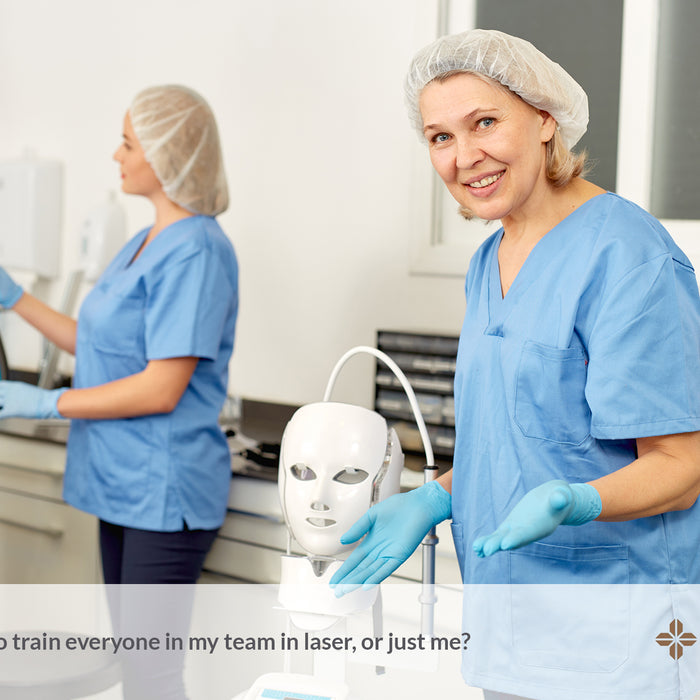 Train everyone in my team in laser