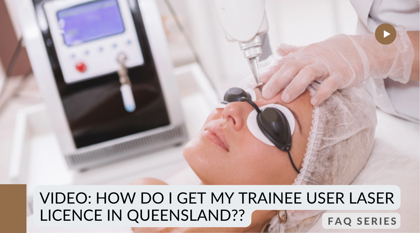 How do I get my trainee user laser licence in Queensland?